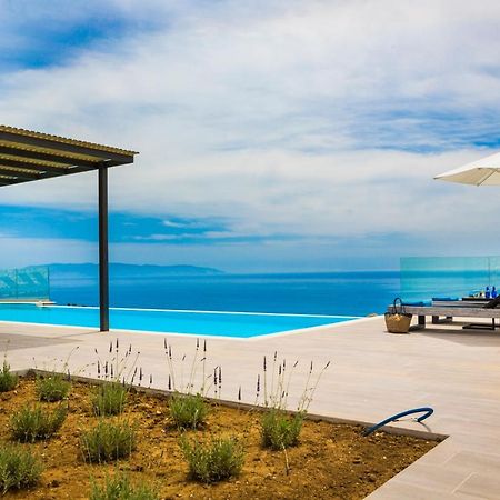 New Villa Blue With Private Pool At Trapezaki Livathos  Екстер'єр фото