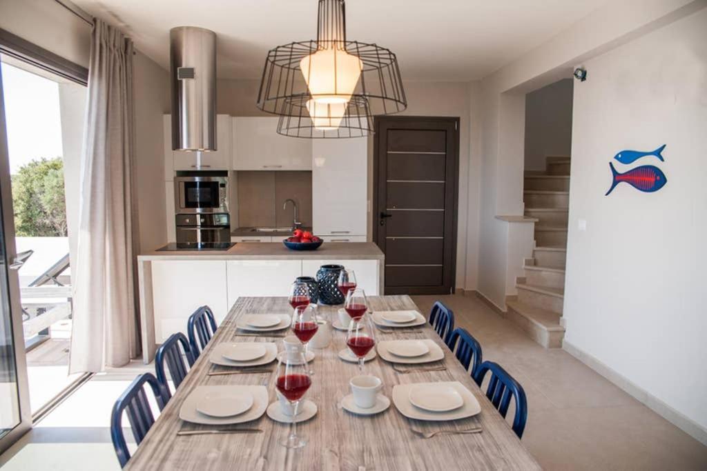 New Villa Blue With Private Pool At Trapezaki Livathos  Екстер'єр фото