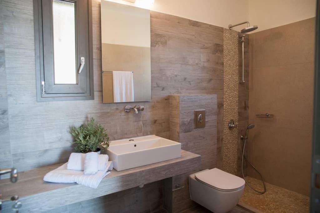 New Villa Blue With Private Pool At Trapezaki Livathos  Екстер'єр фото